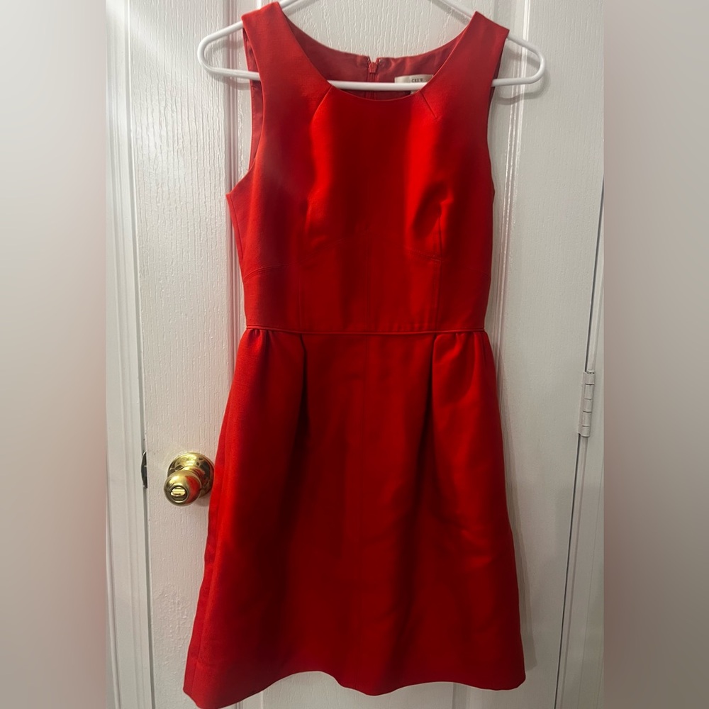 J. Crew Vibrant Red/orange  Dress